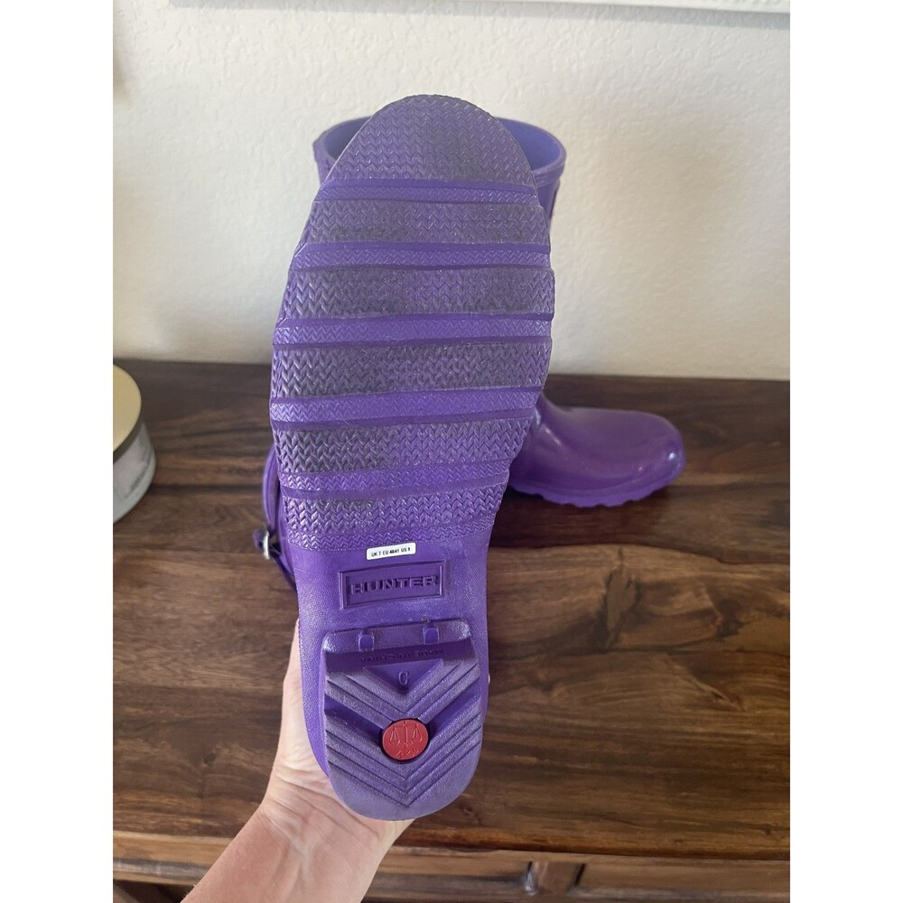 Hunter Purple Glitter Rain Boots - Picture 2 of 6